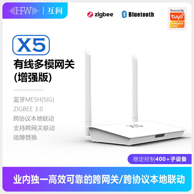 Smart Home Zigbee Gateway - Doodle Zigbee Bluetooth 듀얼 모드 X5