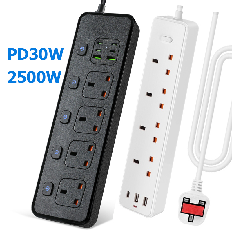 Smart Power Strip - 멀티탭 UK MY SG 과부하 보호
