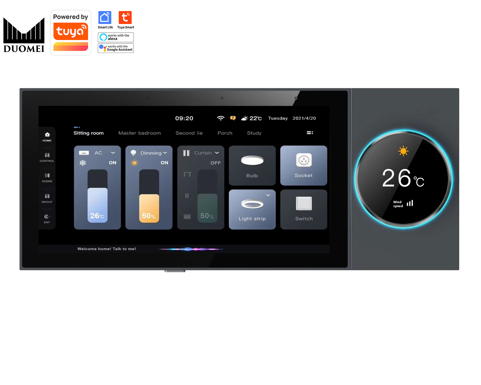 Smart Home Zigbee Gateway - DUOMEI 스마트 홈 시스템 투야 WiFi