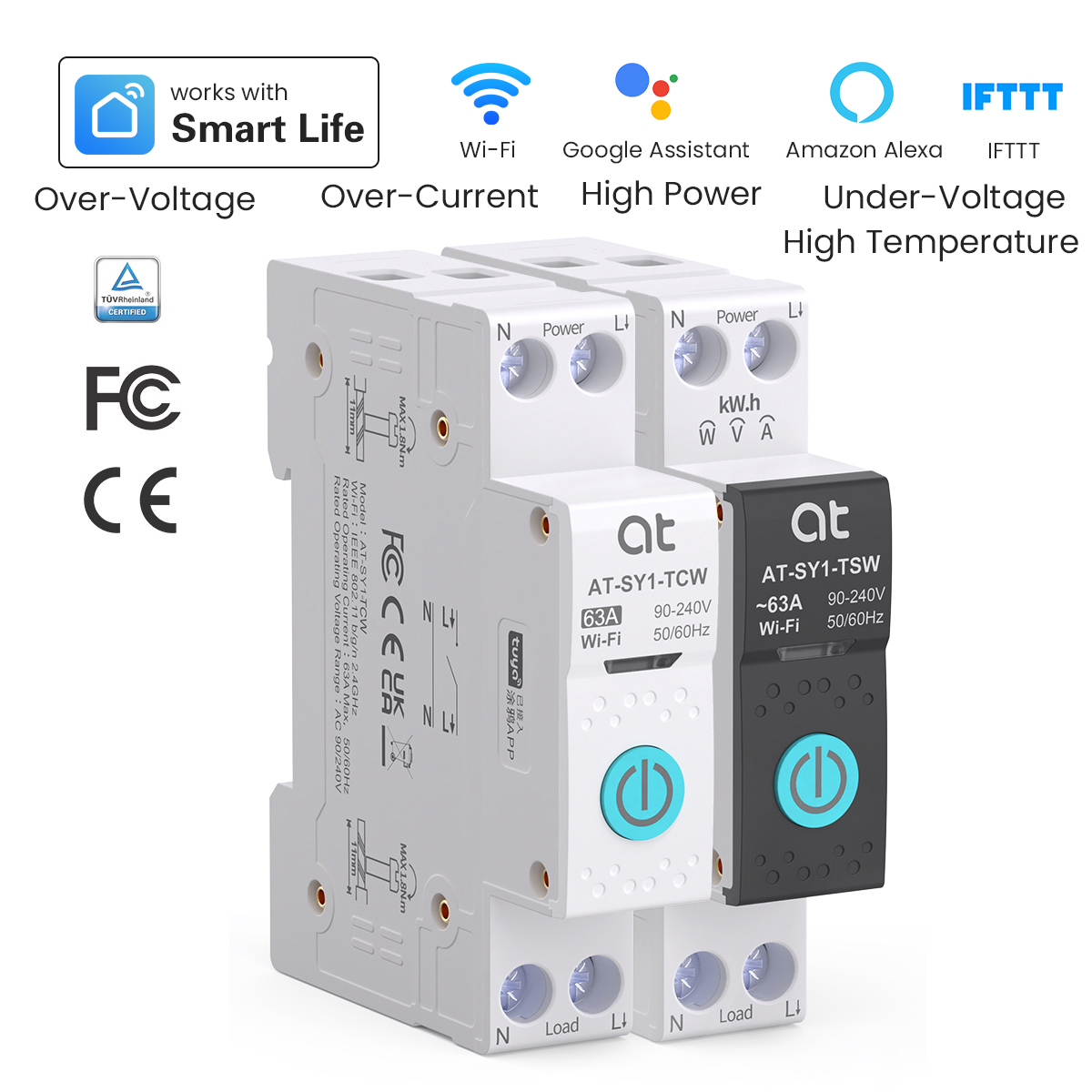 Tuya Wifi Socket - 투야 와이파이 회로 차단기 스마트 1P+N