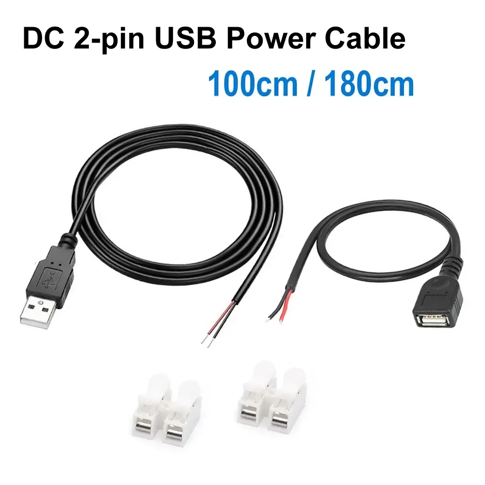 Smart Power Strip - DC 2핀 USB 전원 케이블 USB