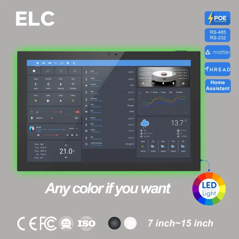 Smart Home Zigbee Gateway - 홈 어시스턴트 10.1인치 안드로이드 14 스마트