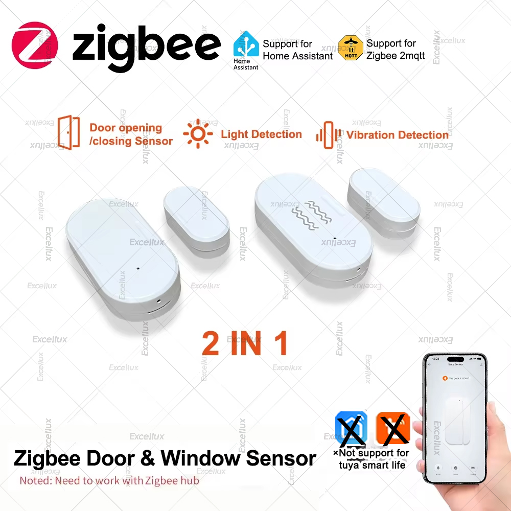 Zigbee 3.0 밝기/진동 센서가있는 도어 윈도우  - Door Window Sensor 리뷰 및 가격