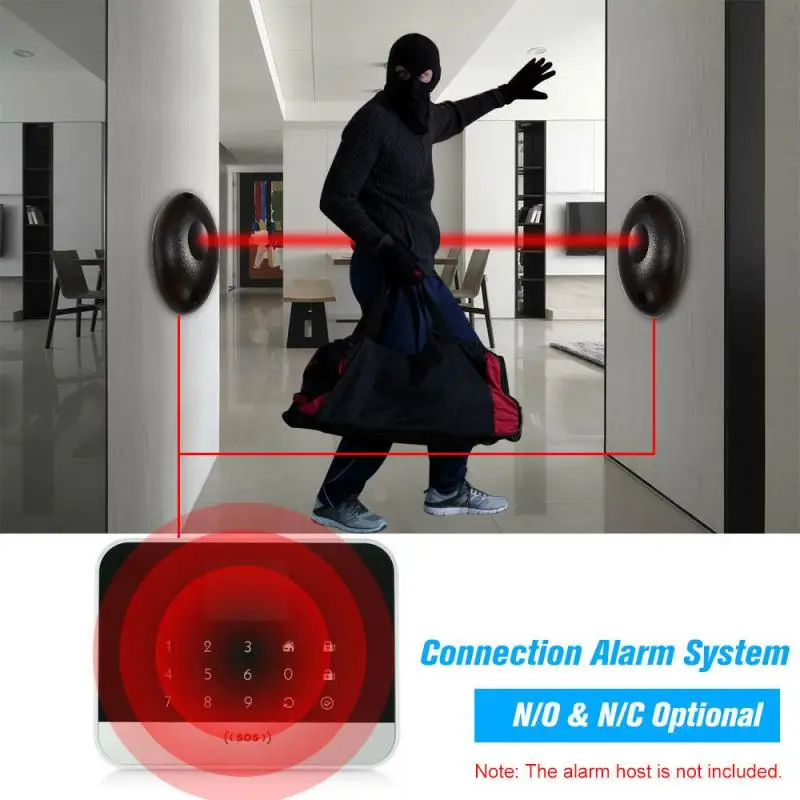 창문 경보용 적외선 빔 센서/차고 문 안전 빔 광검출기 - Door Window Sensor 리뷰 및 가격