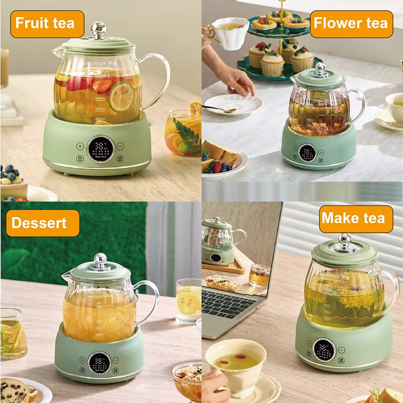 1.2L 스마트 헬스 포트 온도 조절 유리 꽃차 주전자 - Home Smart Kettle 리뷰 및 가격