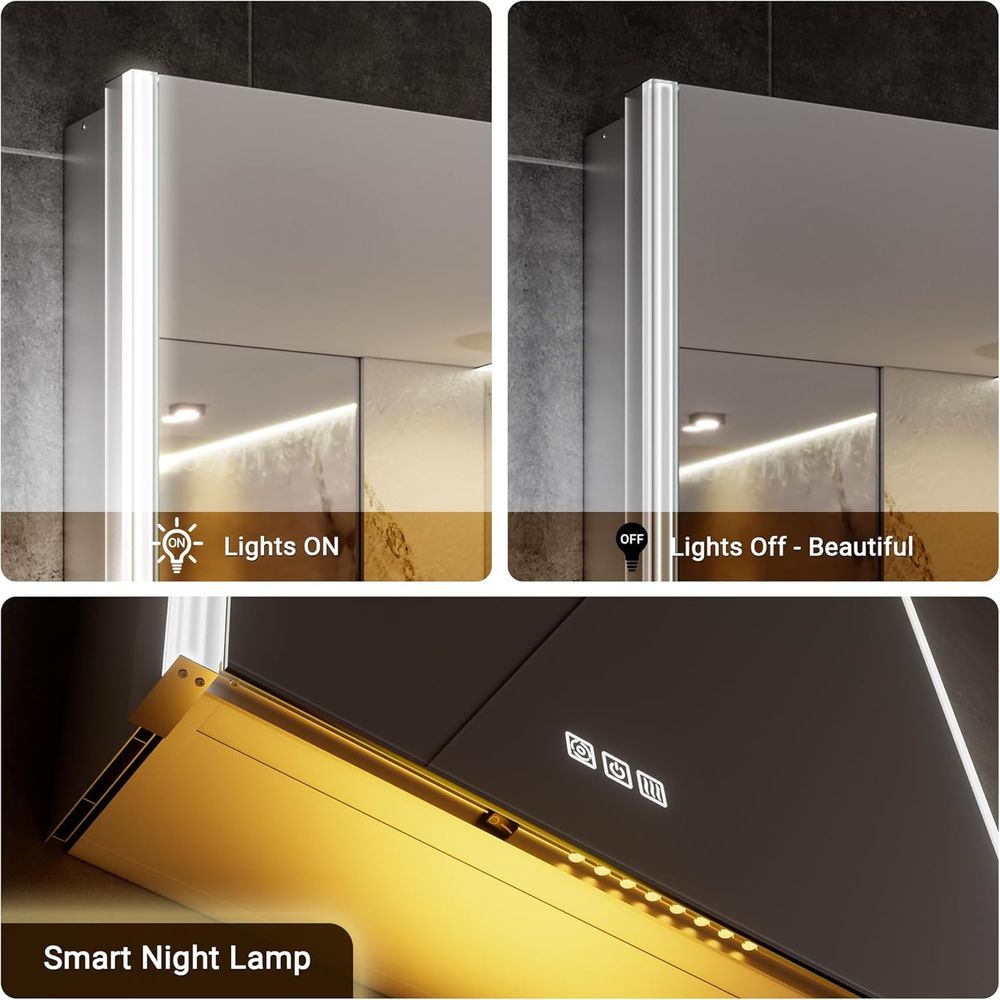 20x32 조명 내장형 약장 거울 (조명 및 스마트 야 - Smart Home Room 리뷰 및 가격