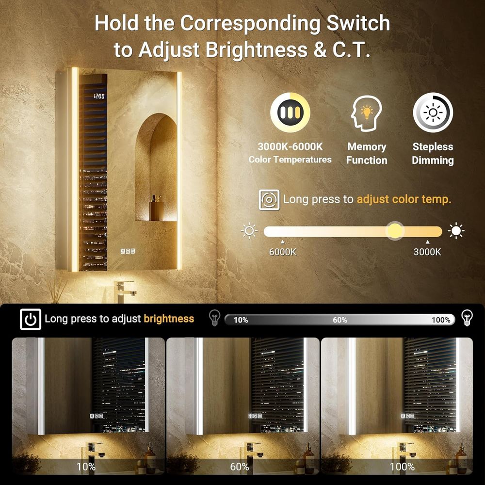 20x32 조명 내장형 약장 거울 (조명 및 스마트 야 - Smart Home Room 리뷰 및 가격