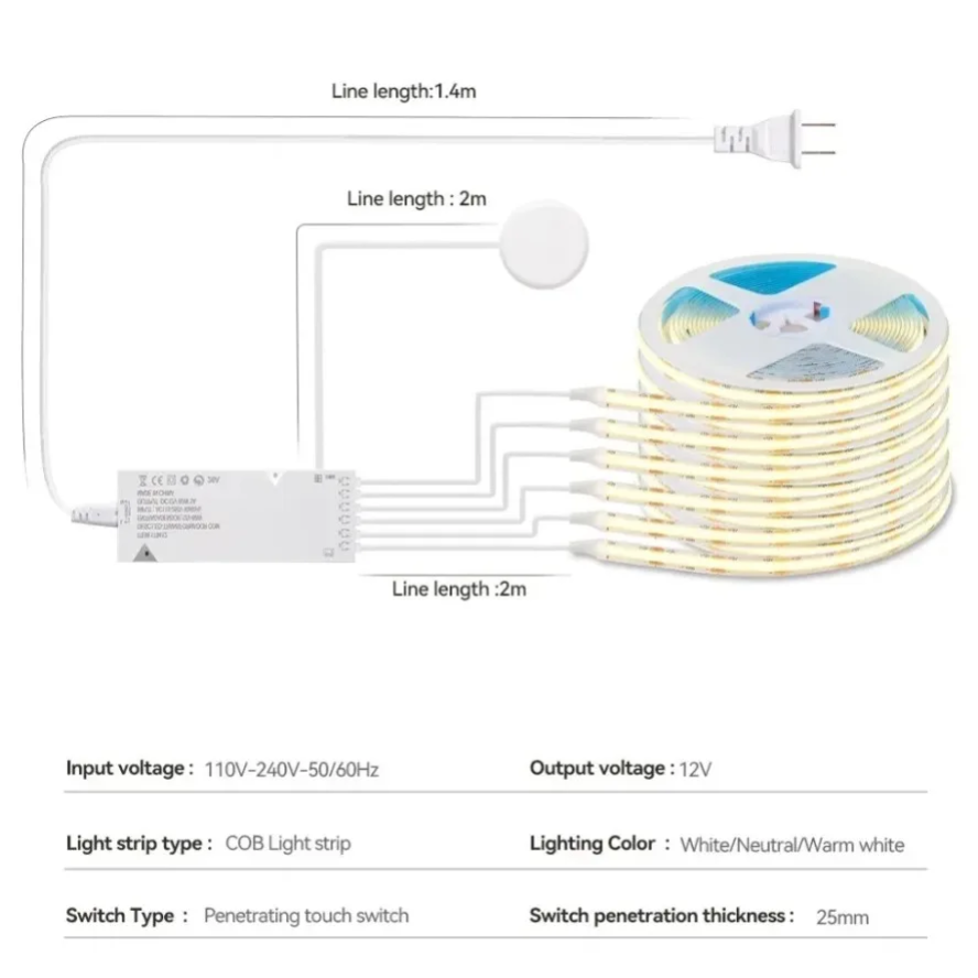 싱크 캐비닛 조명 스마트 센서 스위치 COB 미러 LE - Smart Power Strip 리뷰 및 가격