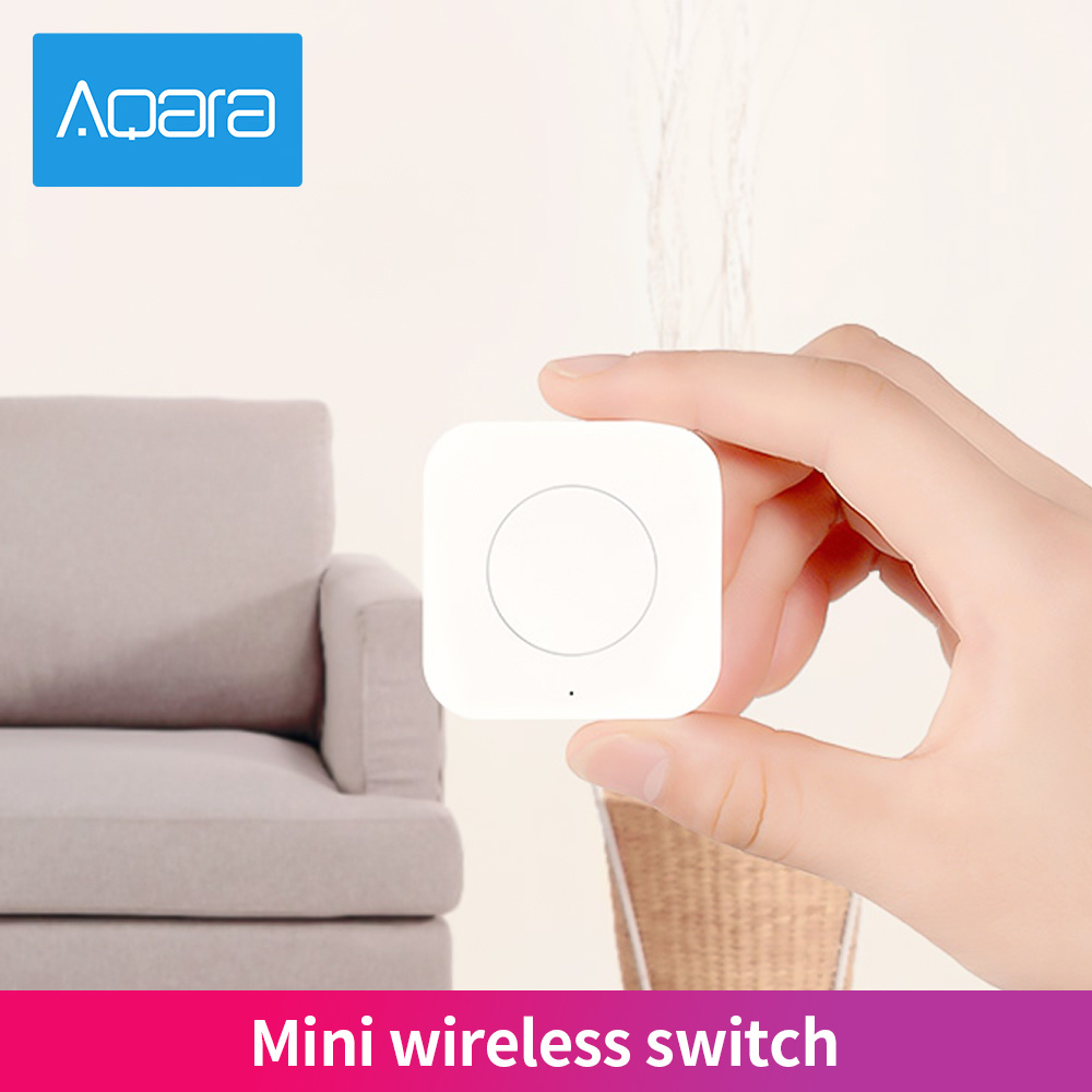 Aqara 스마트 홈 센서 무선 미니 스위치 지그비 단 - Smart Home Xiaomi Devices 리뷰 및 가격