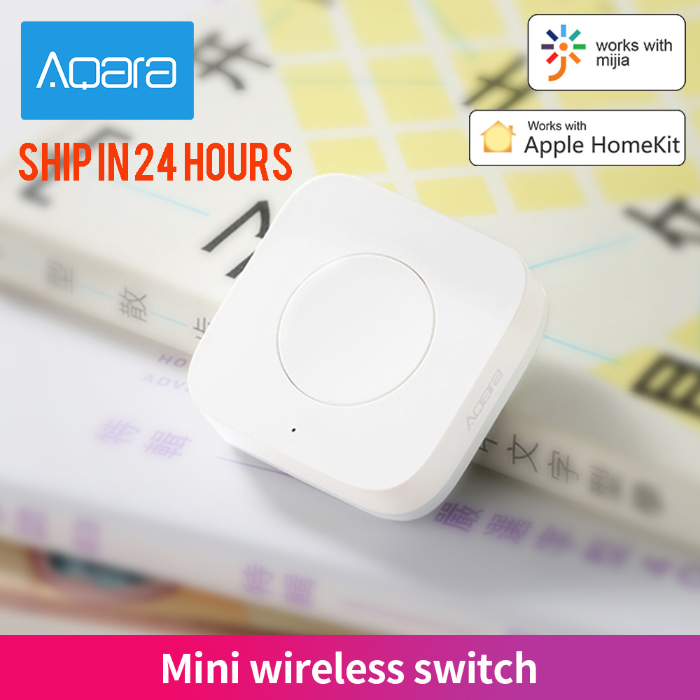 Aqara 스마트 홈 센서 무선 미니 스위치 지그비 단 - Smart Home Xiaomi Devices 리뷰 및 가격