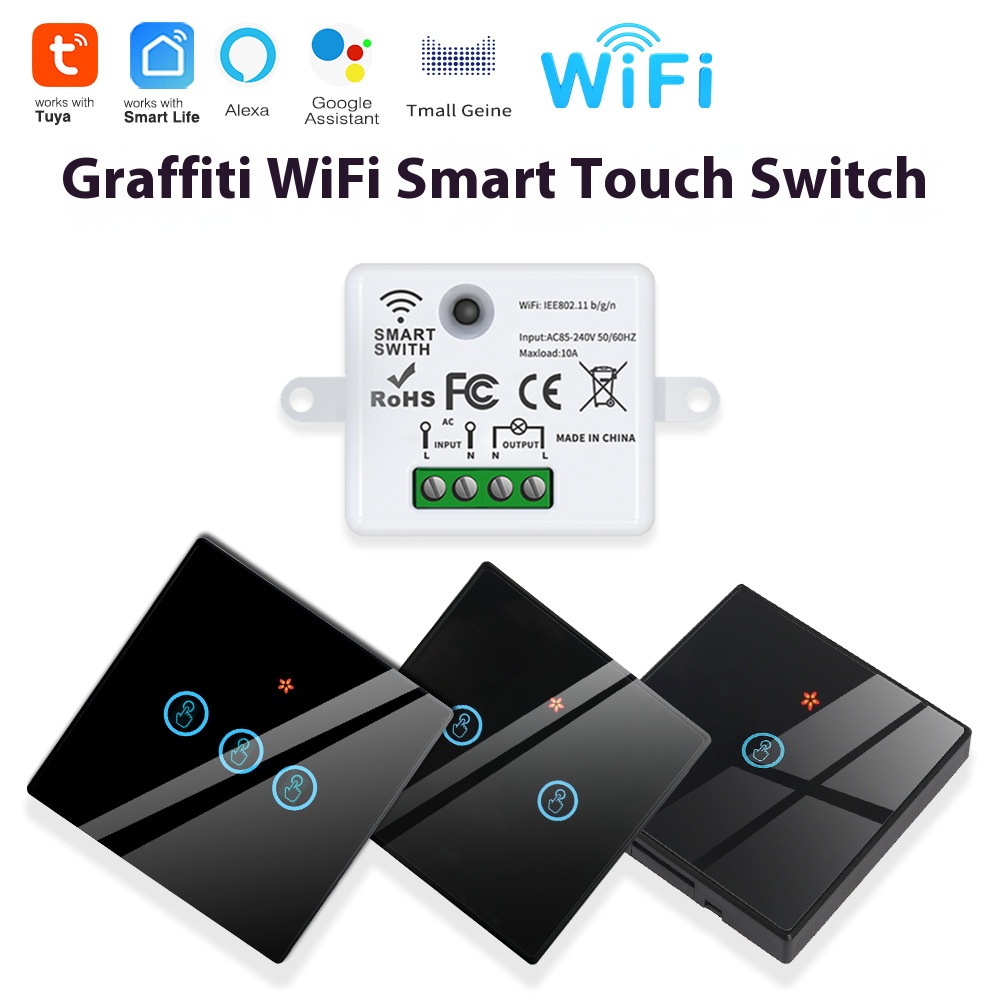 Tuya 스마트 스위치오프 장치는 무선 터치, WiFi - Tuya Wifi Socket 리뷰 및 가격