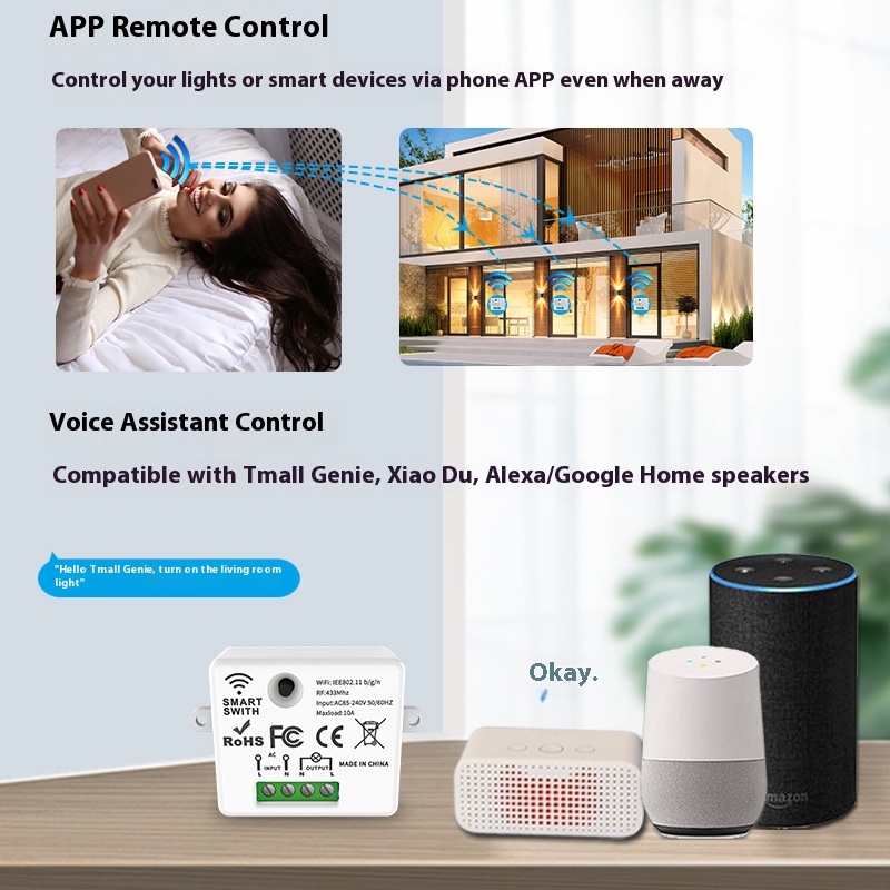 Tuya 스마트 스위치오프 장치는 무선 터치, WiFi - Tuya Wifi Socket 리뷰 및 가격