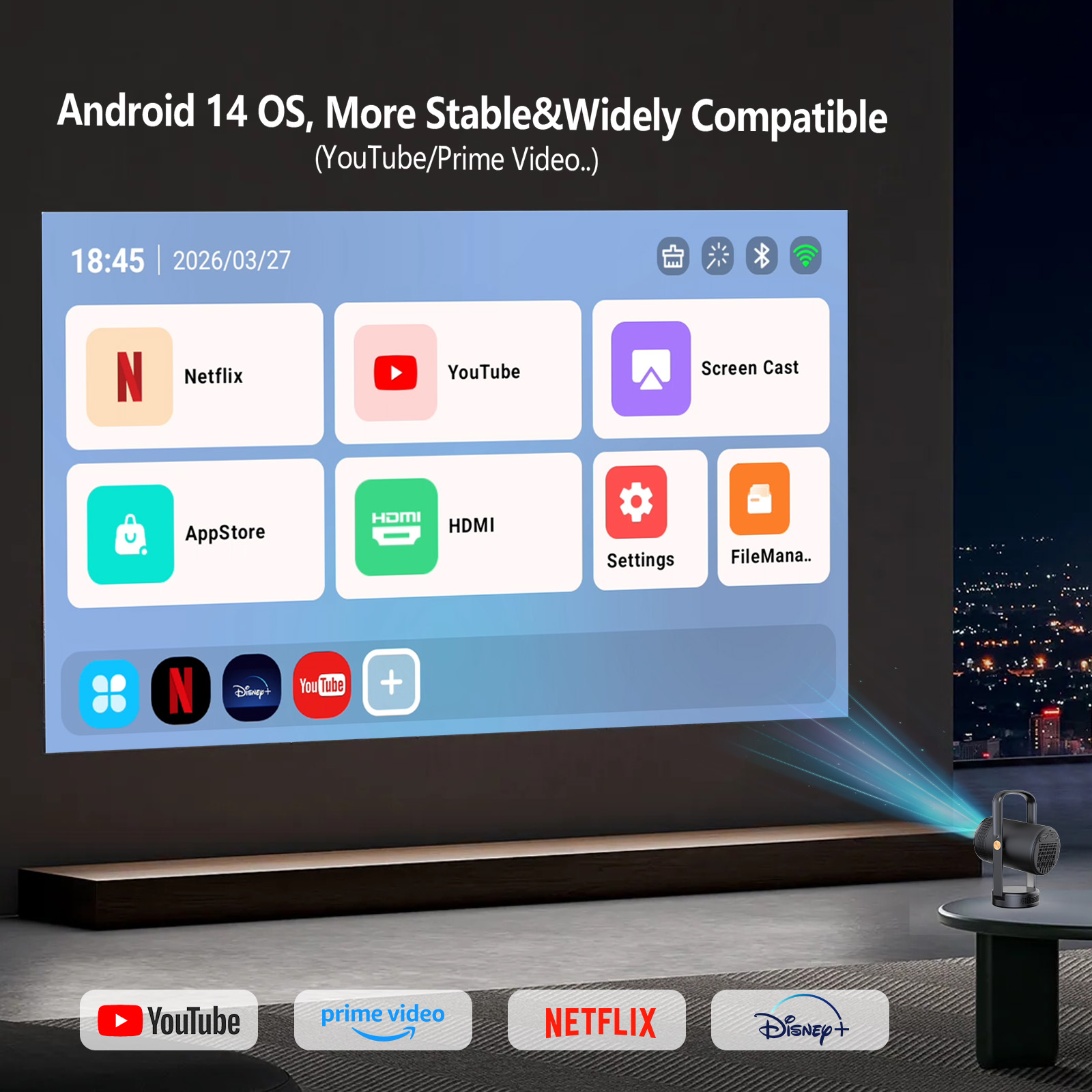 2026년형 새로운 스마트 휴대용 프로젝터 1080P  - Smart Home X10 리뷰 및 가격