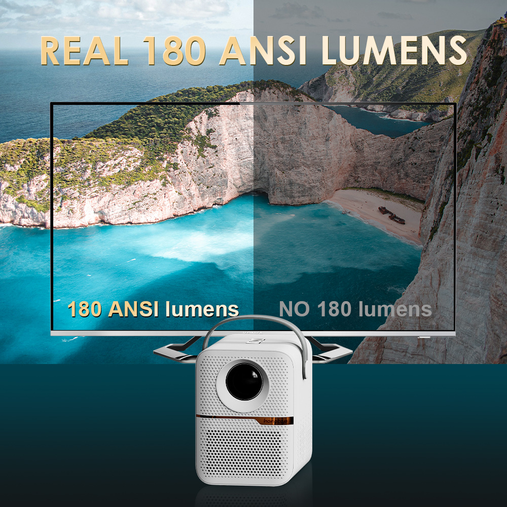 P10 스마트 미니 프로젝터 300ANSI 루멘 4K  - Smart Home X10 리뷰 및 가격