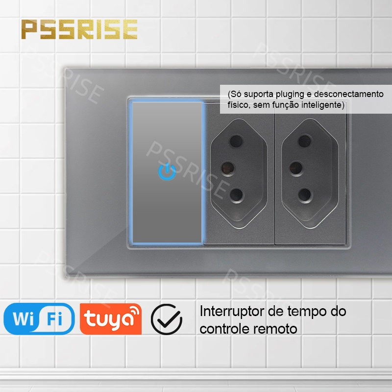PSSRISE 그레이 글래스 풀패들 브라질 USB 타입 - Tuya Wifi Socket 리뷰 및 가격