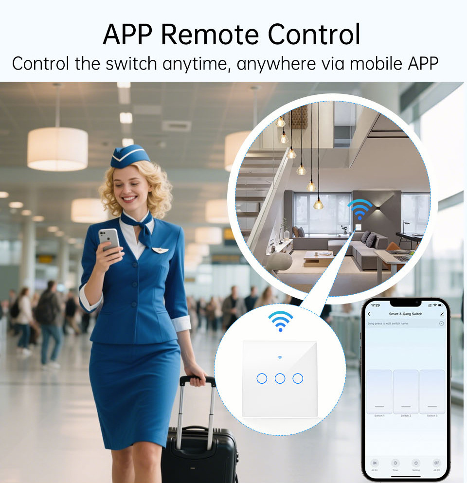 WiFi RF 433mhz 터치 벽 조명 스마트 스위치 - Tuya Wifi Socket 리뷰 및 가격