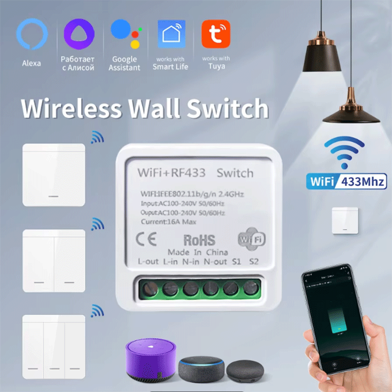 투야 와이파이 스마트 조명 스위치 스마트 홈 무선 RF - Tuya Wifi Socket 리뷰 및 가격