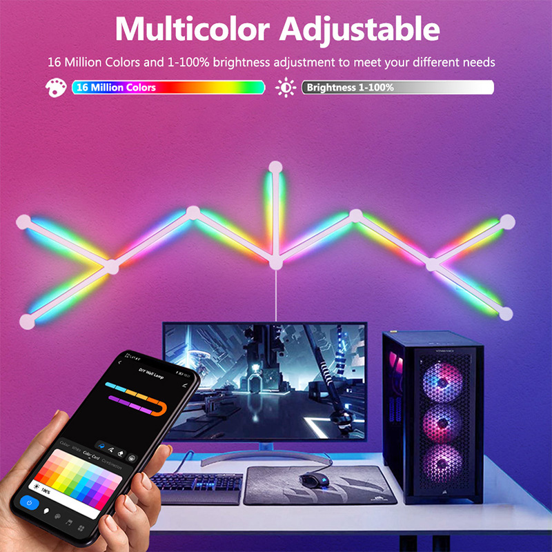 스마트 RGB 벽등, 블루투스 앱 연결 LED 라이트  - Smart Home Room 리뷰 및 가격