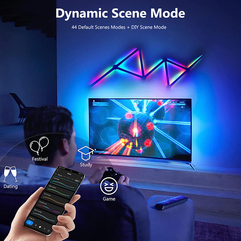스마트 RGB 벽등, 블루투스 앱 연결 LED 라이트  - Smart Home Room 리뷰 및 가격