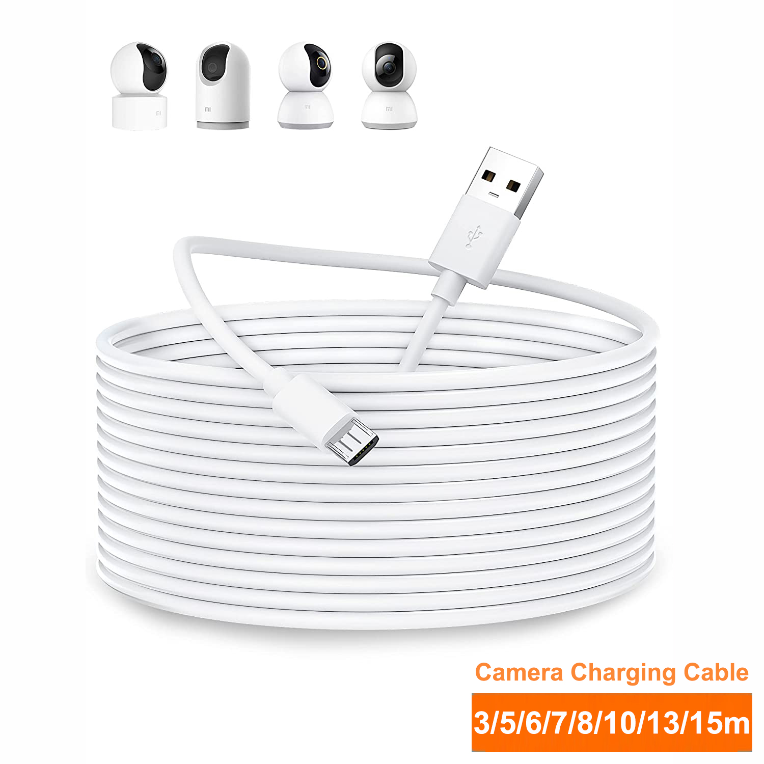 Xiaomi MI 360용 3~13m 마이크로 USB  - Smart Home Xiaomi Devices 리뷰 및 가격