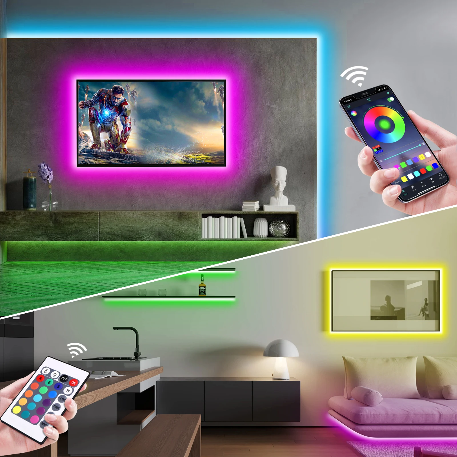 1-5m RGB LED 네온 스트립 라이트 5V USB - Smart Home Room 리뷰 및 가격