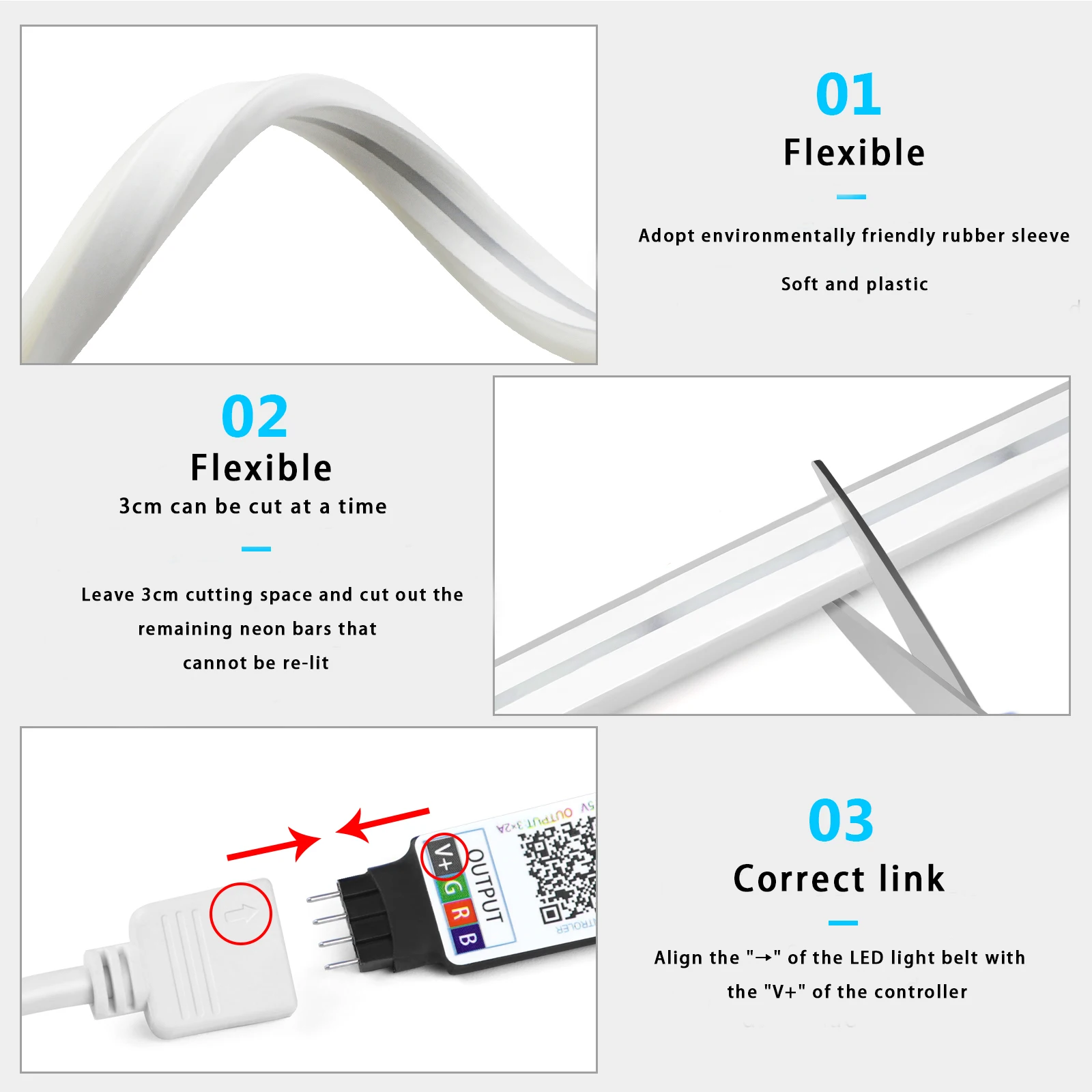 1-5m RGB LED 네온 스트립 라이트 5V USB - Smart Home Room 리뷰 및 가격